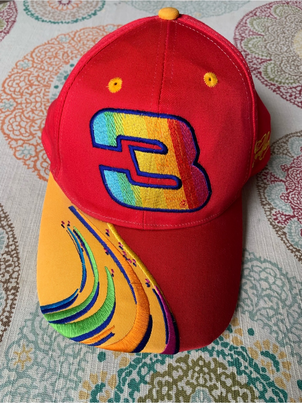 Vintage Y2K Peter Max Dale Earnhardt Jr. SnapBack Hat Like New